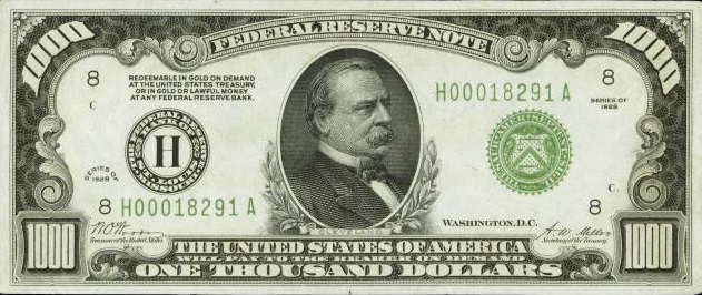 1000-bill-federal-reserve-note 1928